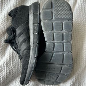 Adidas all black running shoes